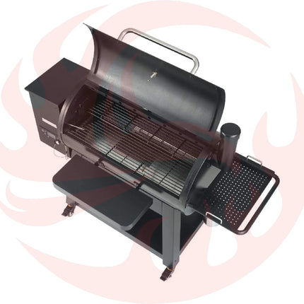 62" Heavy-Duty Portable Wood Pellet BBQ Grill With Cart (SAK91308) - Phoenix Fire Art Store