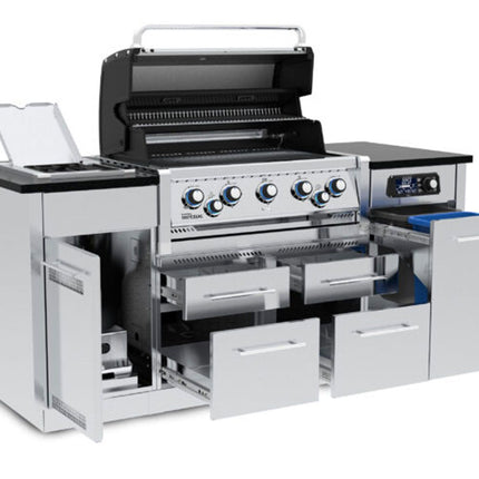 Broil King Imperial QS 590i 5-Burner Gas Grill Island With Rotisserie & Side Burner & iQue™ Technology Control