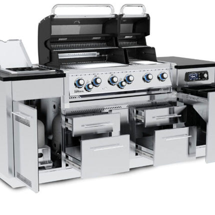 Broil King Imperial QS 690i 6-Burner Gas Grill Island With Rotisserie & Side Burner & iQue™ Technology Control