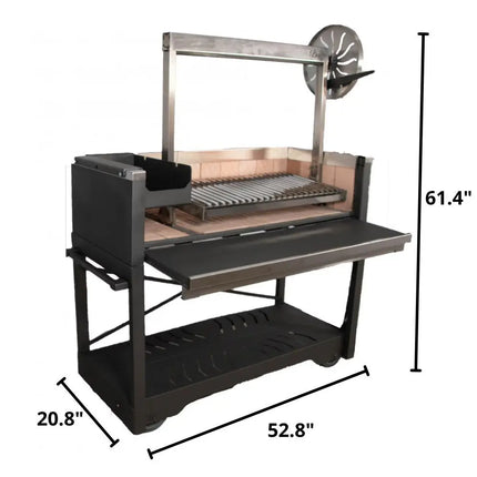 Nuke Puma Freestanding Argentine Charcoal Grill with Santa Maria System GW Store