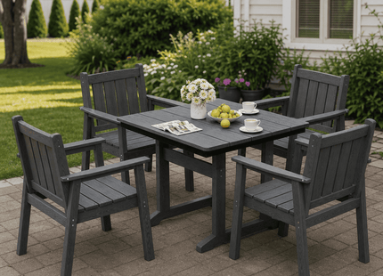 Pamapic HDPE Outdoor Dining Set (5 Pieces) Pamapic
