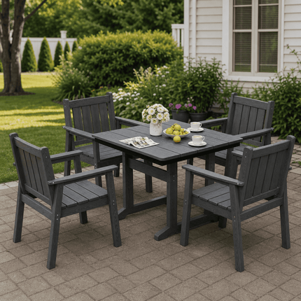 Pamapic HDPE Outdoor Dining Set (5 Pieces) Pamapic