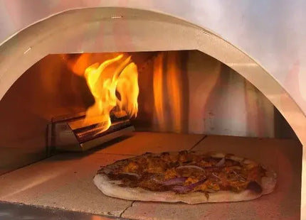 Dual Fuel Pizza Oven 25" with Gas Attachment – Wood & Gas - Phoenix Fire Art Store