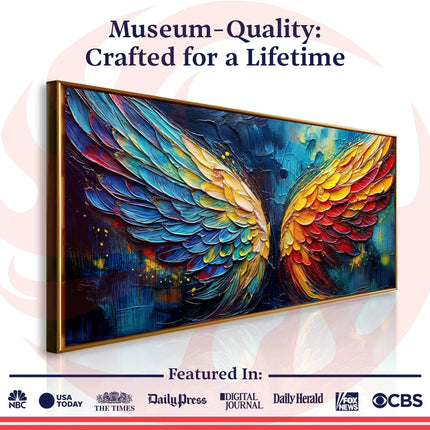 Impasto Wall Art - Wings of Fire Canvas Decor
