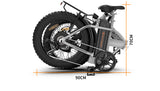 20x4.0 Foldable Fat Tire Electric Bike - 48V 12.5AH Extended Range with Dual Disc Brakes