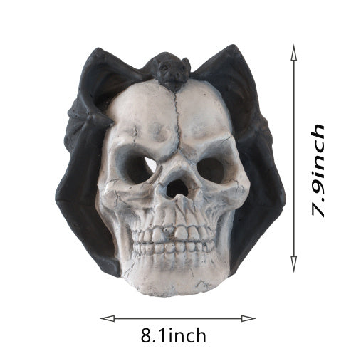 Fire Pit Demon Skull Gas Log For Ventless  Vent Free, Propane, Gel, Ethanol, Electric, Outdoor Fireplace And Fire Pit, Halloween Decor - Patent Pending