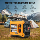 2350W Quiet Portable Gas Generator - Inverter, 58dB Ultra-Quiet, 15kg Lightweight