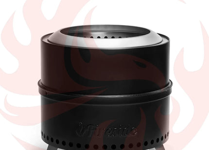 Pluto R19-PG Smokeless Outdoor Fire Pit - Painted Black - Phoenix Fire Art Store