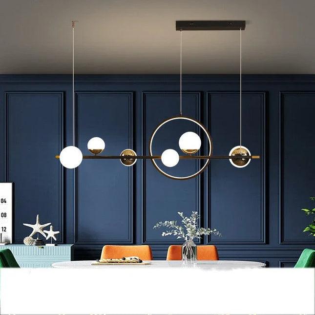 Nordic Restaurant Chandelier | Modern Linear - Phoenix Fire Art Store