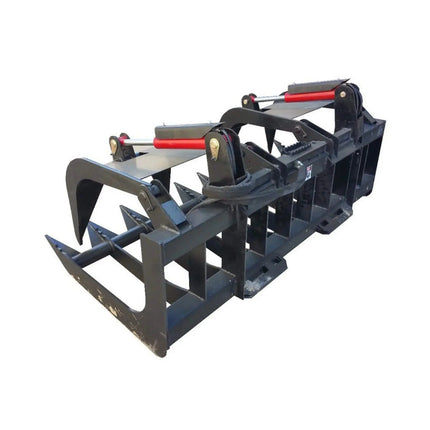 74-Inch Heavy-Duty Skid Steer Root Grapple Bucket Attachment (SAK65741) - Phoenix Fire Art Store