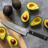 Qulajoy 8 Inch - Hand Forged Swedish Sandvik Steel Gyuto Chef Knife - Classic Octagonal Handle - Phoenix Fire Art Store