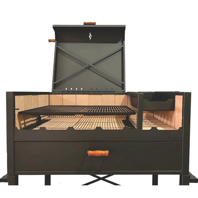 Nuke Delta 45" Argentine Charcoal Grill - The Backyard Beast That Makes Your Neighbors Jealous