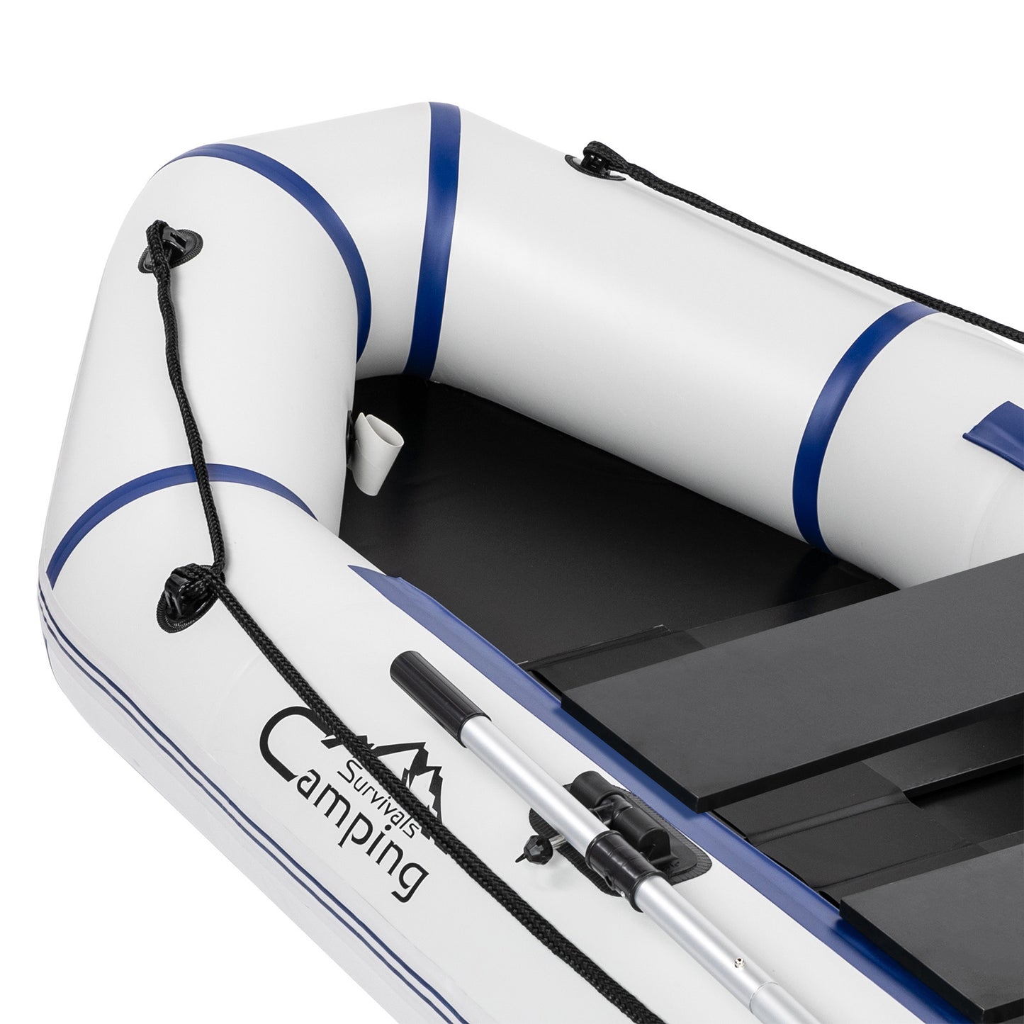 Camping Survivals 10ft PVC 330kg Water  Assault Boat Off-White