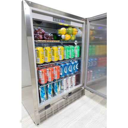 Broil King 111 x 70-Inch Outdoor Kitchen Island with Imperial QS 590i 5-Burner Gas Grill, Rotisserie, Side Burner, Refrigerator & iQue™ Technology Control