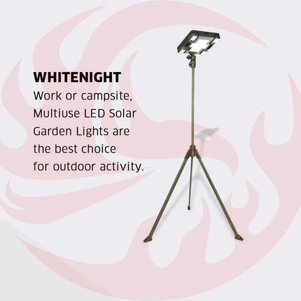 TRU De-LIGHT WHITENIGHT Multipurpose Solar / AC / DC - Garden, Camping Main Light + 3 Independent Detachable Multi Mode Side Lights / Tripod + Carrying Bag zoppinh