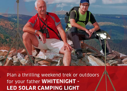 TRU De-LIGHT WHITENIGHT Multipurpose Solar / AC / DC - Garden, Camping Main Light + 3 Independent Detachable Multi Mode Side Lights / Tripod + Carrying Bag zoppinh