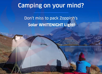TRU De-LIGHT WHITENIGHT Multipurpose Solar / AC / DC - Garden, Camping Main Light + 3 Independent Detachable Multi Mode Side Lights / Tripod + Carrying Bag zoppinh