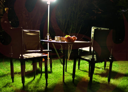 TRU De-LIGHT WHITENIGHT Multipurpose Solar / AC / DC - Garden, Camping Main Light + 3 Independent Detachable Multi Mode Side Lights / Tripod + Carrying Bag zoppinh