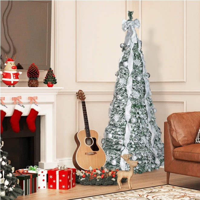 Artificial 6ft Flock Up Christmas Tree