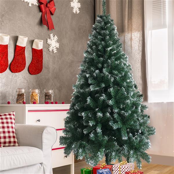 Green Spray White PVC Material Christmas Tree