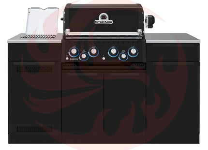 Broil King Baron 490i 4-Burner Gas Grill With Rotisserie & Side Burner - Shadow - Phoenix Fire Art Store