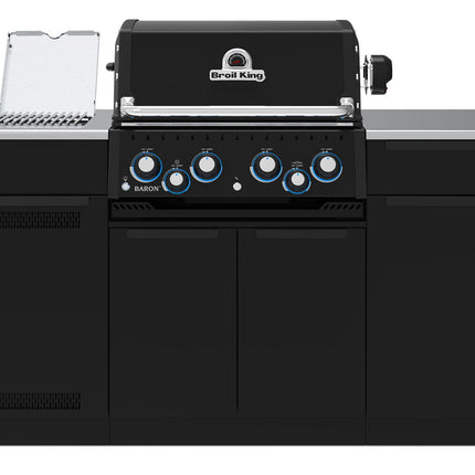 Broil King Baron 490i 4-Burner Gas Grill With Rotisserie & Side Burner - Shadow