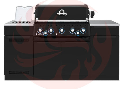 Broil King Baron 590i 5-Burner Gas Grill With Rotisserie & Side Burner - Shadow - Phoenix Fire Art Store