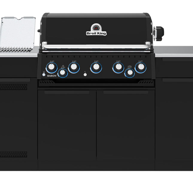 Broil King Baron 590i 5-Burner Gas Grill With Rotisserie & Side Burner - Shadow