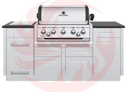 Broil King Imperial S 590i 5-Burner Gas Grill Island With Rotisserie & Side Burner - Phoenix Fire Art Store