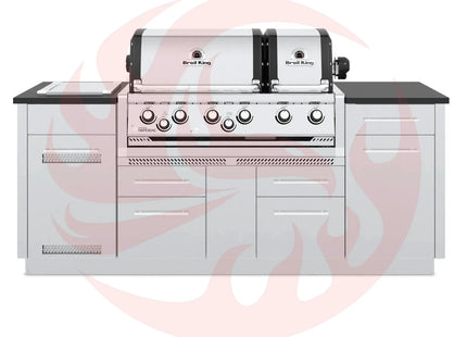Broil King Imperial S 690i 6-Burner Gas Grill Island With Rotisserie & Side Burner - Phoenix Fire Art Store