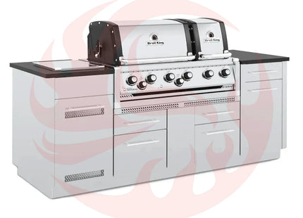 Broil King Imperial S 690i 6-Burner Gas Grill Island With Rotisserie & Side Burner - Phoenix Fire Art Store