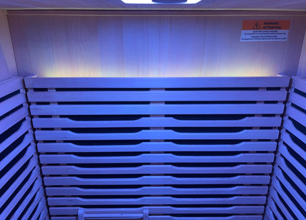 Blisspod | Milano | Full Spectrum Sauna Canadian Hemlock Ultra Low EMF | 6 Far Infrared & Red Glass Heater & Chromotherapy | 2 Person zoppinh