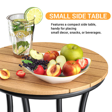 Pamapic Aluminum and Plastic-Wood Outdoor Dining Table Set Pamapic