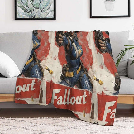 Fallout Gaming Blanket - Soft Flannel Throw