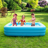 Inflatable Swimming Pool for Family, Inflatable Lounge Pool for Kids 120x72x24in