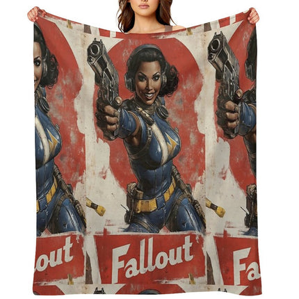 Fallout Gaming Blanket - Soft Flannel Throw