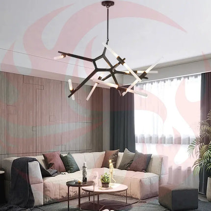 Modern Irregular Living Room Minimalist Dining Room Chandelier Decorbites