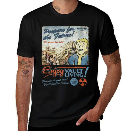 Fallout Vault-Tec T-Shirt - Retro Gaming Apparel
