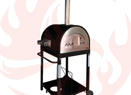 Dual Fuel Pizza Oven 25" with Gas Attachment – Wood & Gas - Phoenix Fire Art Store