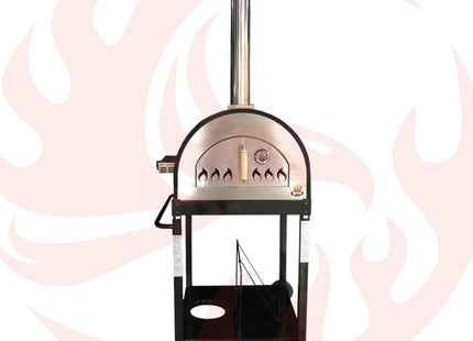Dual Fuel Pizza Oven 25" with Gas Attachment – Wood & Gas - Phoenix Fire Art Store