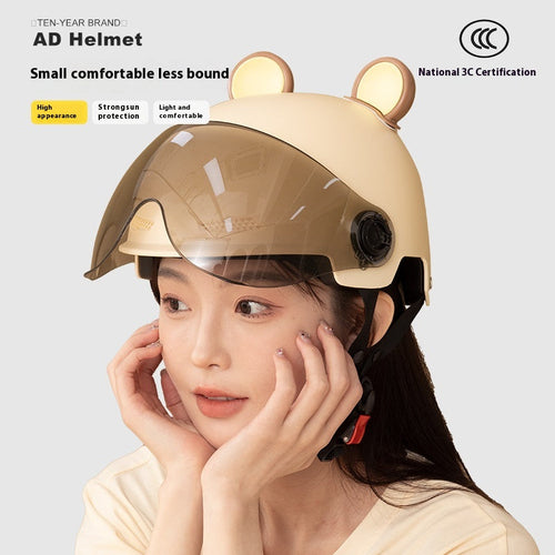 Teddy Bear Electric Bike Helmet - Because Safety Should Be Adorable