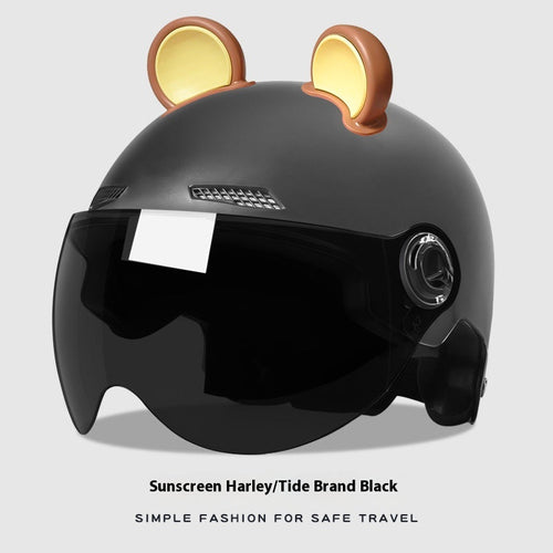 Teddy Bear Electric Bike Helmet - Because Safety Should Be Adorable