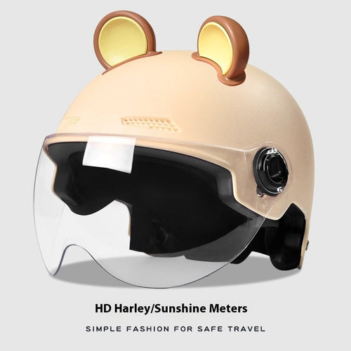 Teddy Bear Electric Bike Helmet - Because Safety Should Be Adorable
