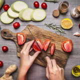 Professional Kiritsuke Santoku Chef Knife, 9 Inch German High Carbon Stainless Steel EN1.4116 with Sheath & Case - Phoenix Fire Art Store