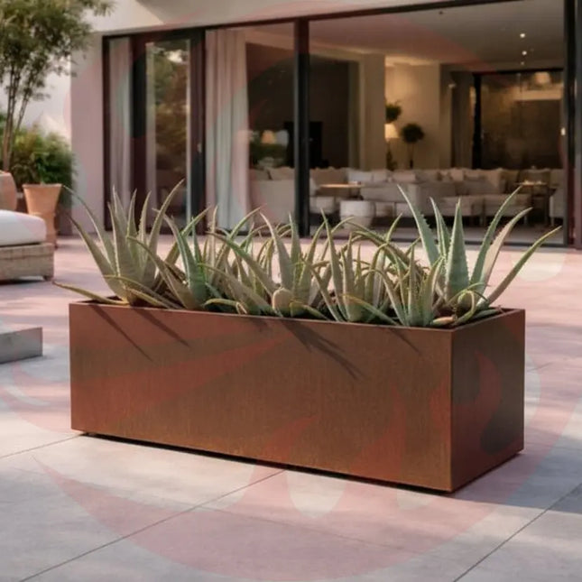Corten Steel Box Planters - FREE SHIPPING! MK Design Elements
