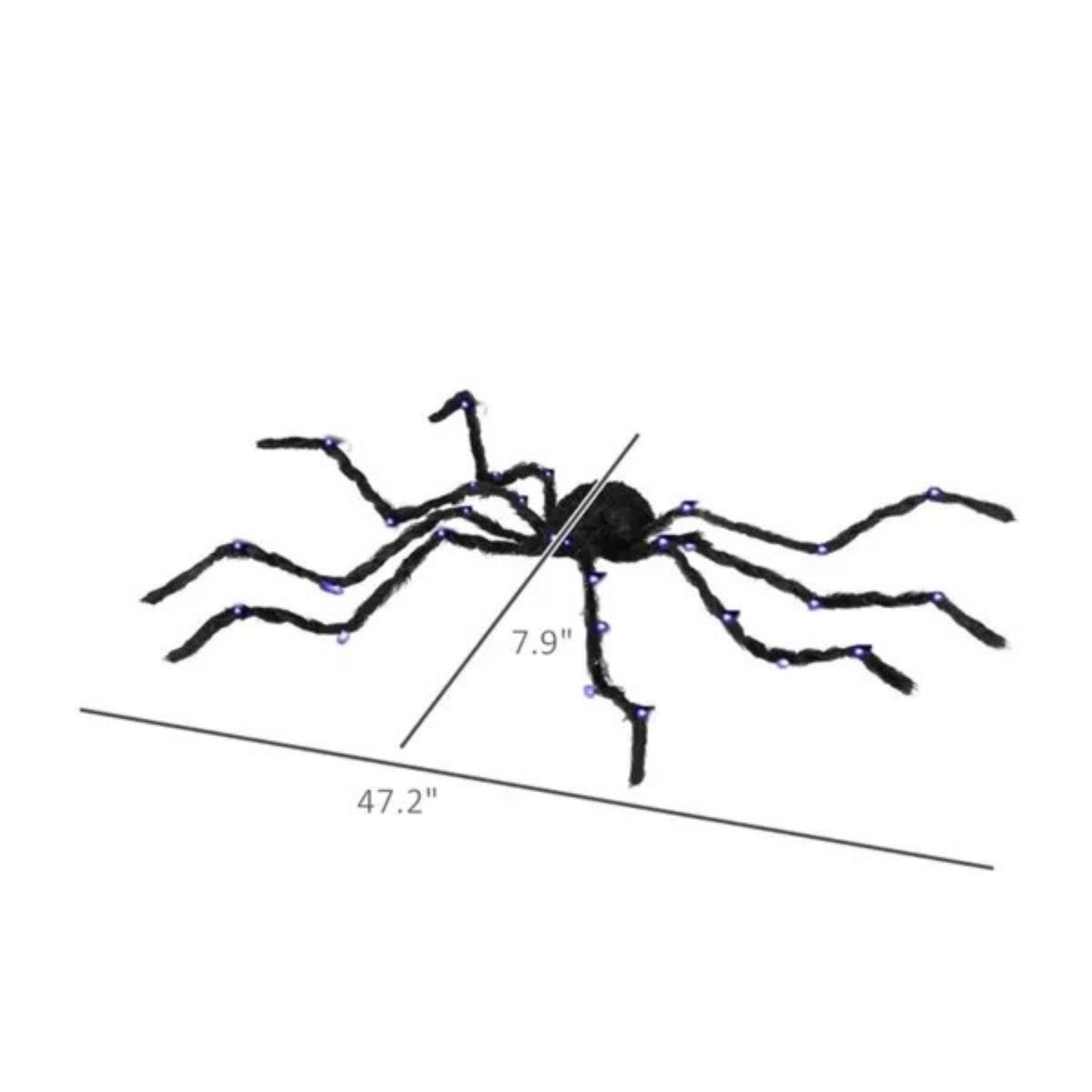 Big Light-Up Spider Halloween Decoration