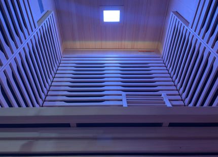 Blisspod | Milano | Full Spectrum Sauna Canadian Hemlock Ultra Low EMF | 6 Far Infrared & Red Glass Heater & Chromotherapy | 2 Person zoppinh