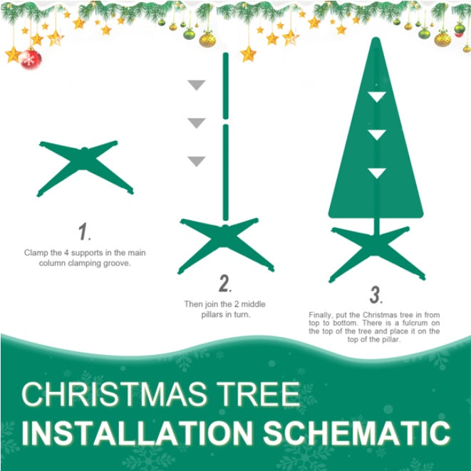 Artificial 6ft Flock Up Christmas Tree