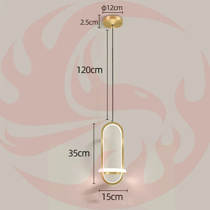 DecorBites™ LED Pendant Chandelier Light for Bedroom, Living Room - Modern Minimalist Design Decorbites