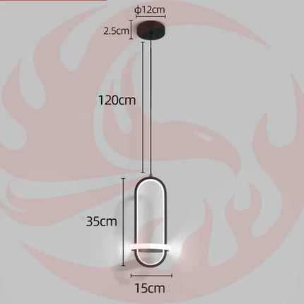 DecorBites™ LED Pendant Chandelier Light for Bedroom, Living Room - Modern Minimalist Design Decorbites